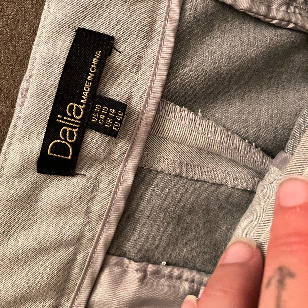 Women’s Light Grey Dalia Dress Pants Size 10